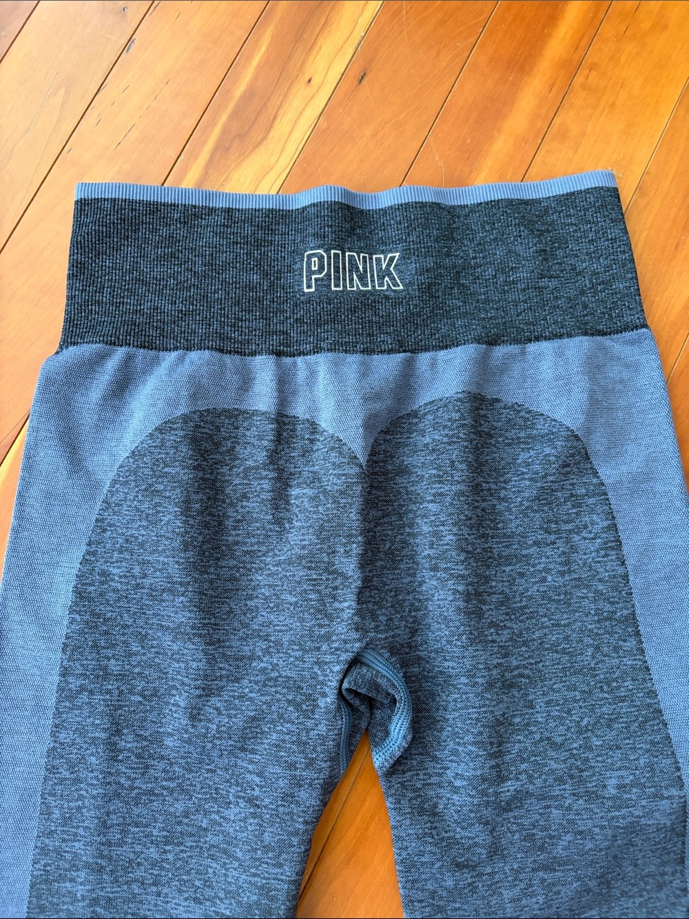 PINK Victoria's Secret Girls' Blue Heather Seamless Leggings Small